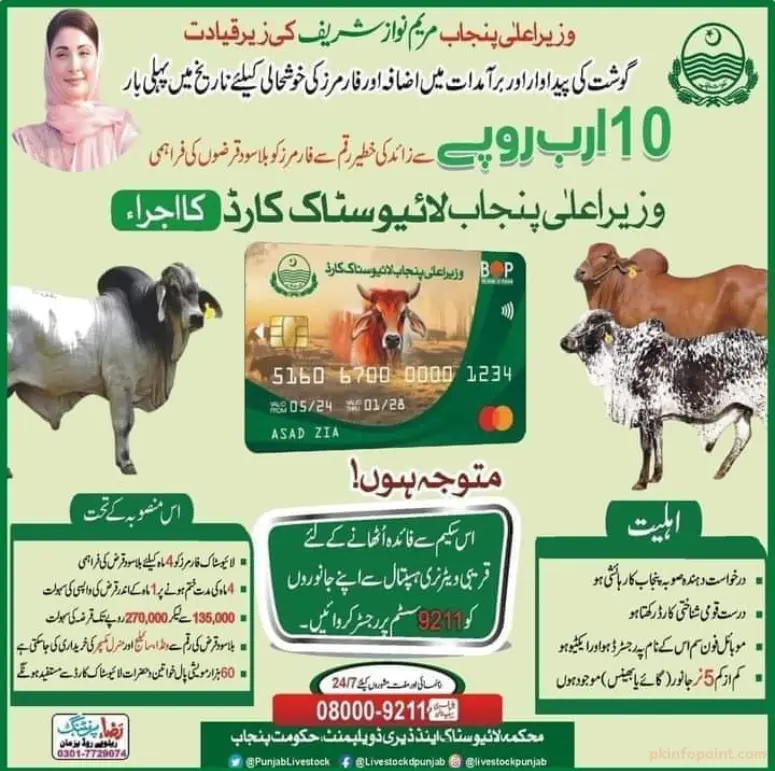 Online Registration for CM Punjab Livestock Card